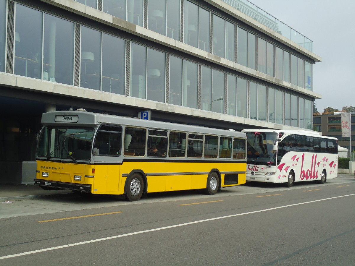 (136'039) - Wanner, Schleitheim - SH 58'045 - Saurer/Hess (ex Ruklic, Schaffhausen; ex VBSH Schaffhausen Nr. 40; ex VBSH Schaffhausen Nr. 19) am 25. September 2011 in Schaffhausen, Landhaus