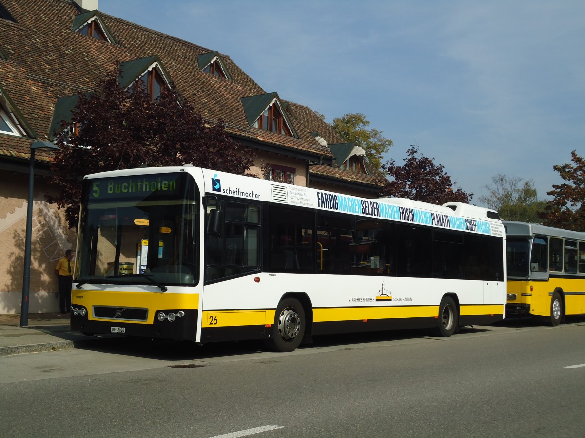 (136'094) - VBSH Schaffhausen - Nr. 26/SH 38'026 - Volvo am 25. September 2011 in Schaffhausen, Herblingen Post