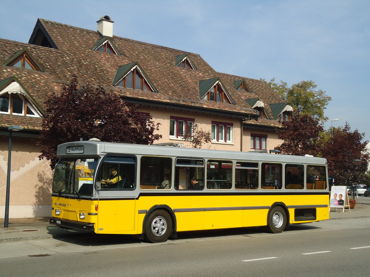 (136'100) - Wanner, Schleitheim - SH 58'045 - Saurer/Hess (ex Ruklic, Schaffhausen; ex VBSH Schaffhausen Nr. 40; ex VBSH Schaffhausen Nr. 19) am 25. September 2011 in Schaffhausen, Herblingen Post