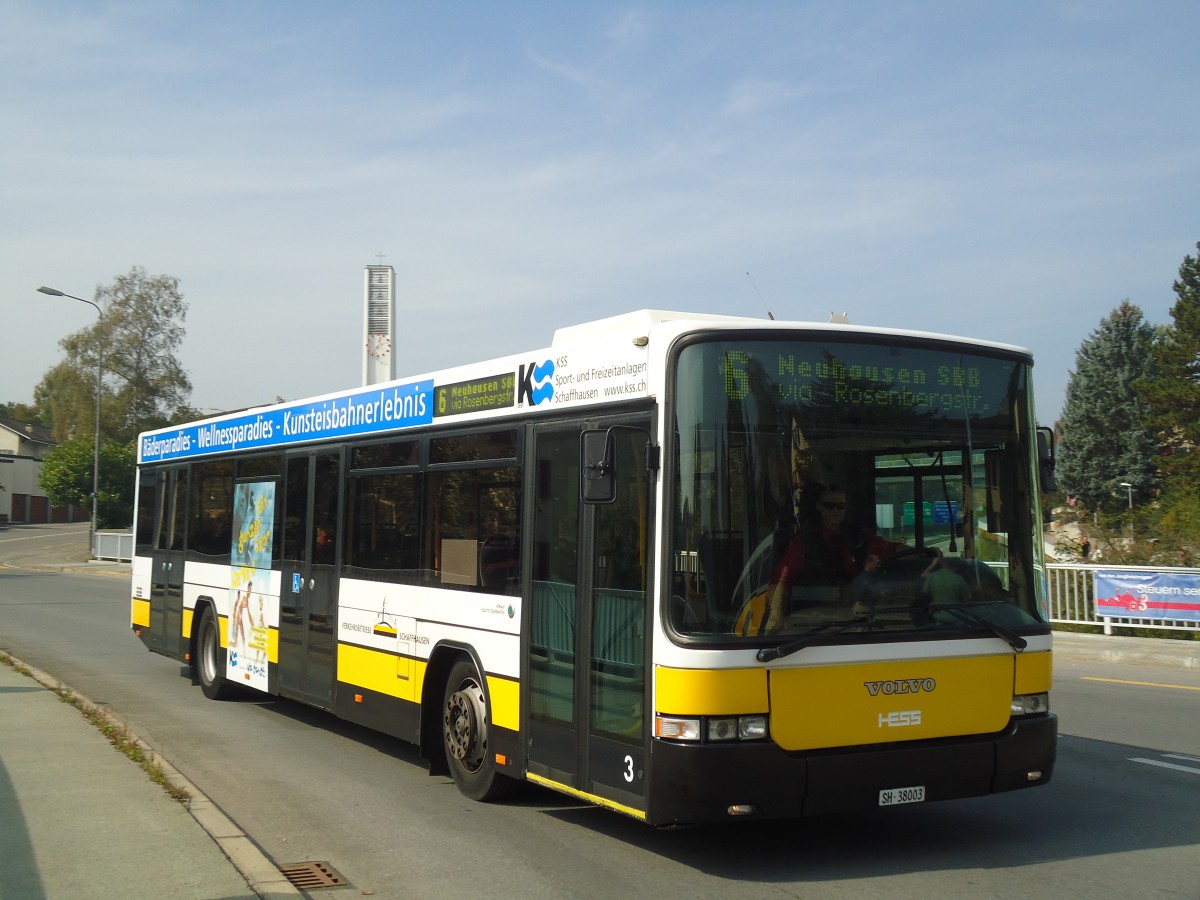 (136'112) - VBSH Schaffhausen - Nr. 3/SH 38'003 - Volvo/Hess am 25. September 2011 in Schaffhausen, Falkeneck