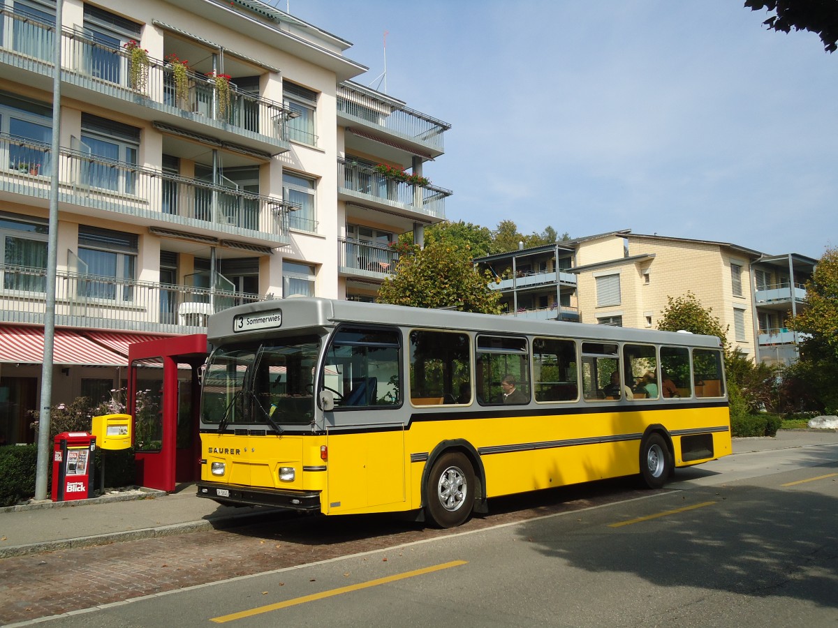 (136'121) - Wanner, Schleitheim - SH 58'045 - Saurer/Hess (ex Ruklic, Schaffhausen; ex VBSH Schaffhausen Nr. 40; ex VBSH Schaffhausen Nr. 19) am 25. Septmeber 2011 in Schaffhausen, Trllenbuck