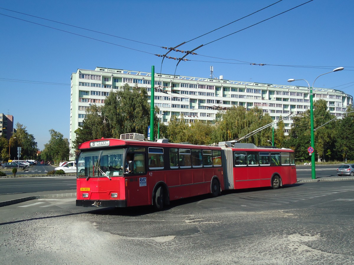 (136'481) - RAT Brasov - Nr. 57/BV 00'122 - FBW/Hess (ex Bernmobil, CH-Bern Nr. 57) am 5. Oktober 2011 in Brasov, Saturn