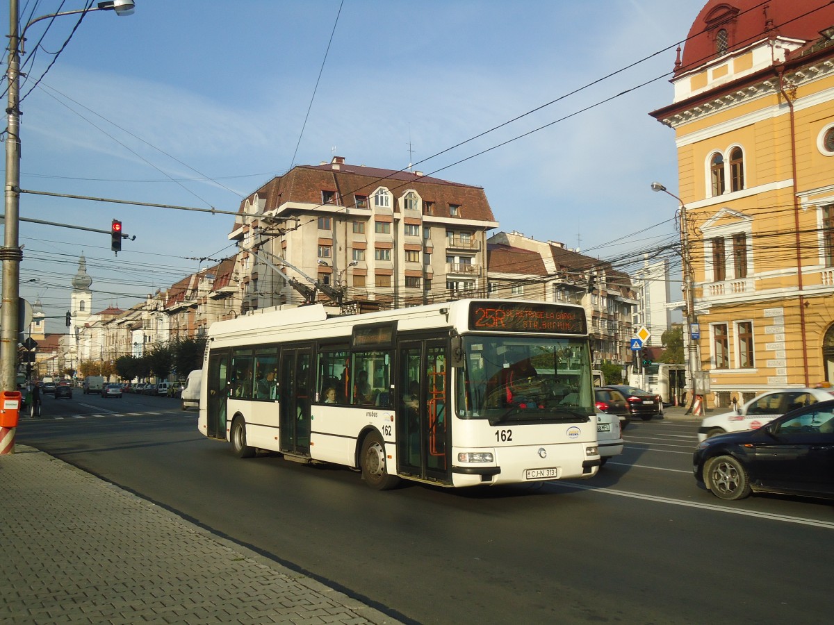 (136'505) - Ratuc, Cluj-Napoca - Nr. 162/CJ-N 313 - Irisbus Trolleybus am 6. Oktober 2011 in Cluj-Napoca