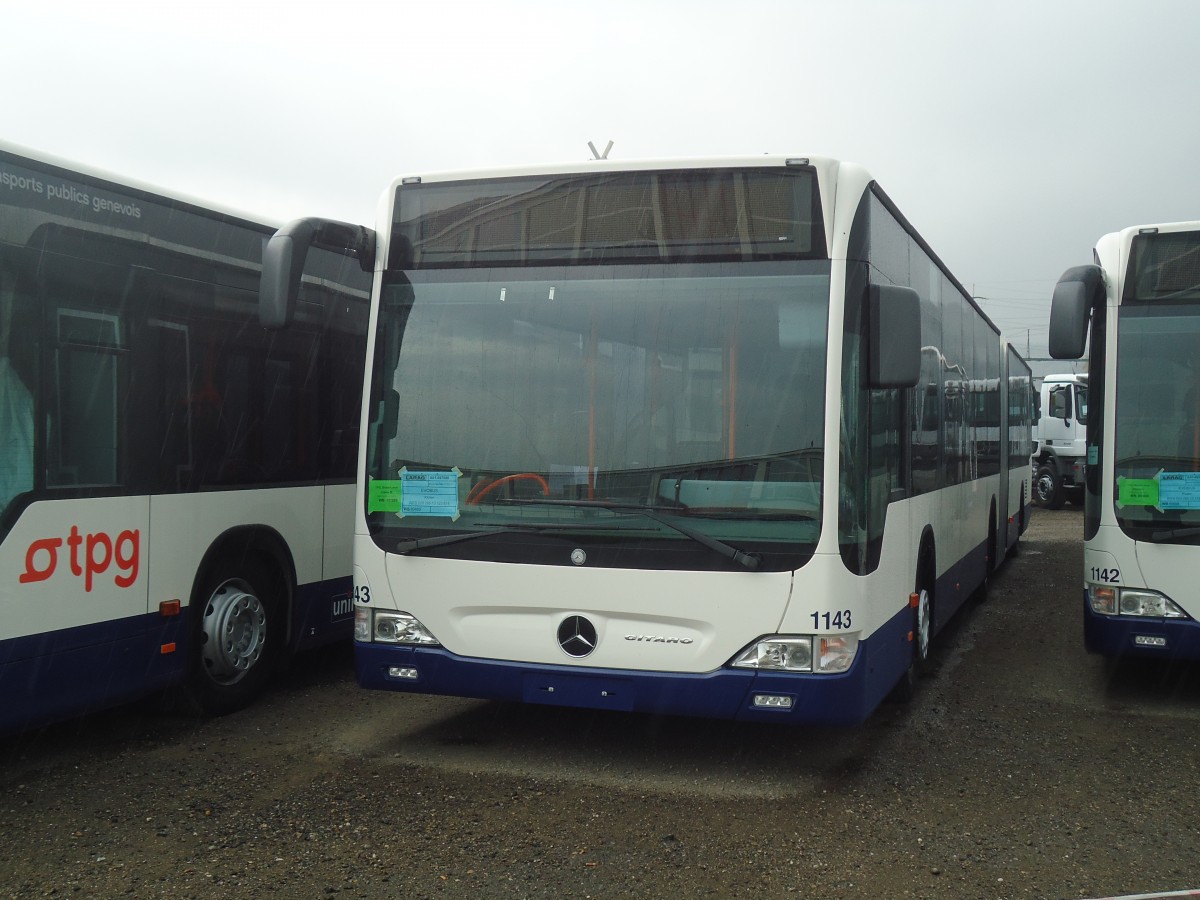 (136'627) - TPG Genve - Nr. 1143 - Mercedes am 19. Oktober 2011 in Wil, Larag