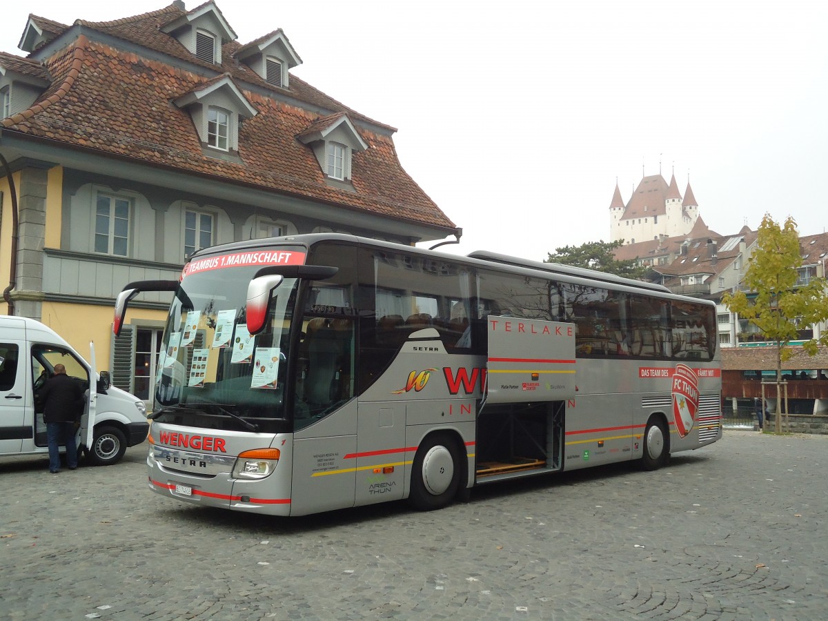 (136'715) - Wenger, Interlaken - Nr. 1/BE 74'908 - Setra am 10. November 2011 in Thun, Waisenhausplatz