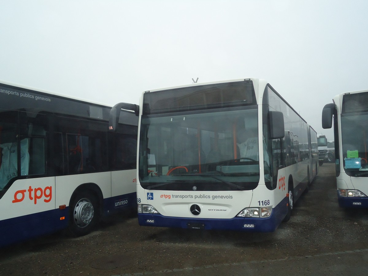 (136'883) - TPG Genve - Nr. 1168 - Mercedes am 23. November 2011 in Wil, Larag