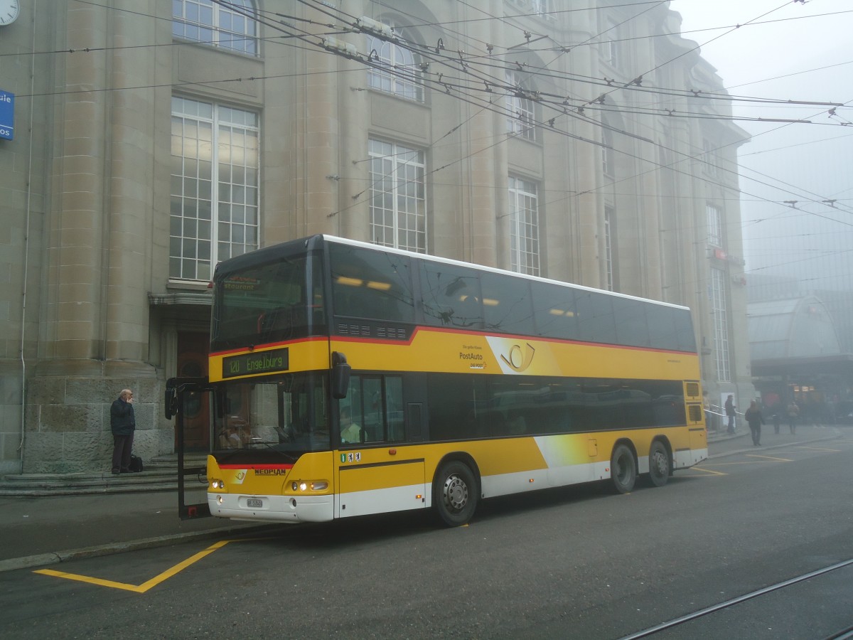 (136'894) - PostAuto Ostschweiz - AR 14'840 - Neoplan (ex P 27'018) am 23. November 2011 beim Bahnhof St. Gallen