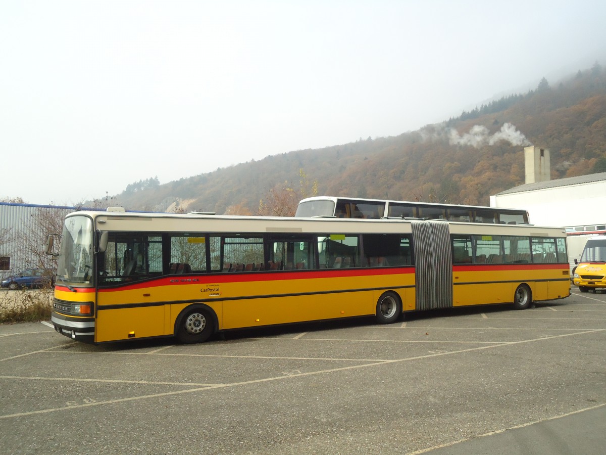 (137'038) - PostAuto Wallis - Nr. 12 - Setra (ex P 27'802) am 26. November 2011 in Biel, Rattinbus