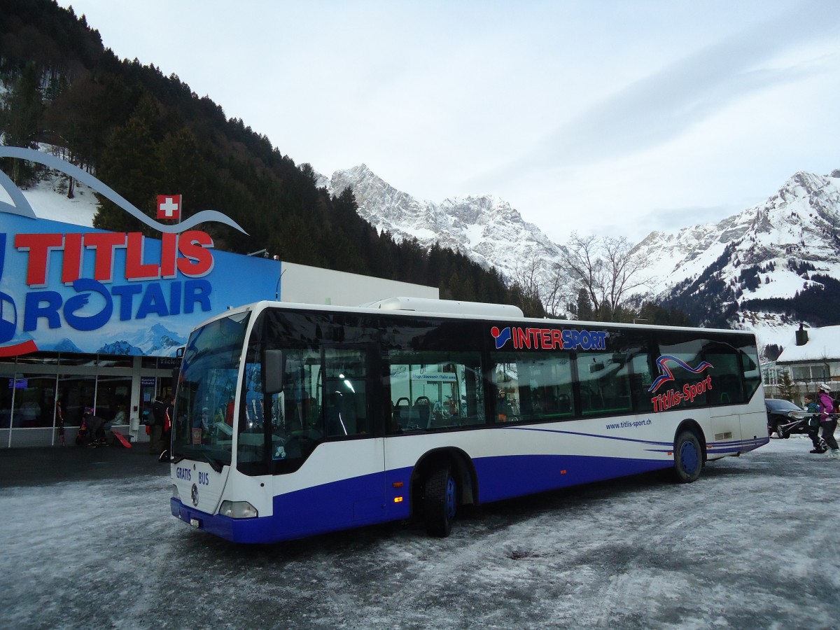 (137'320) - EAB Engelberg - Nr. 2/OW 10'224 - Mercedes (ex Nr. 6; ex TPL Lugano Nr. 11) am 2. Januar 2011 in Engelberg, Titlisbahnen