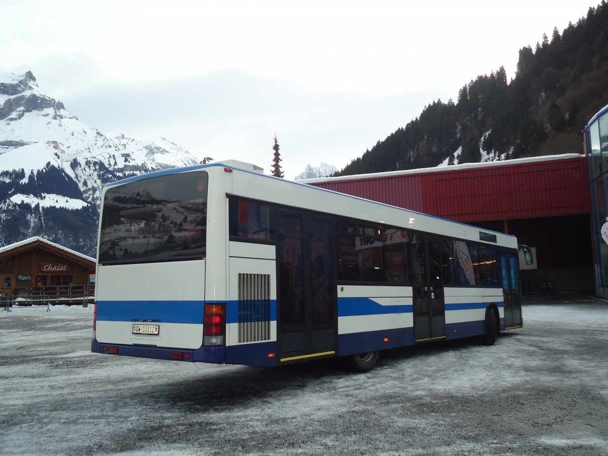 (137'329) - EAB Engelberg - Nr. 7/OW 10'312 - Mercedes/Hess (ex ZVB Zug Nr. 160; ex ZVB Zug Nr. 60; ex ZVB Zug Nr. 30; ex Auf der Maur, Steinen Nr. 217) am 2. Januar 2012 in Engelberg, Titlisbahnen