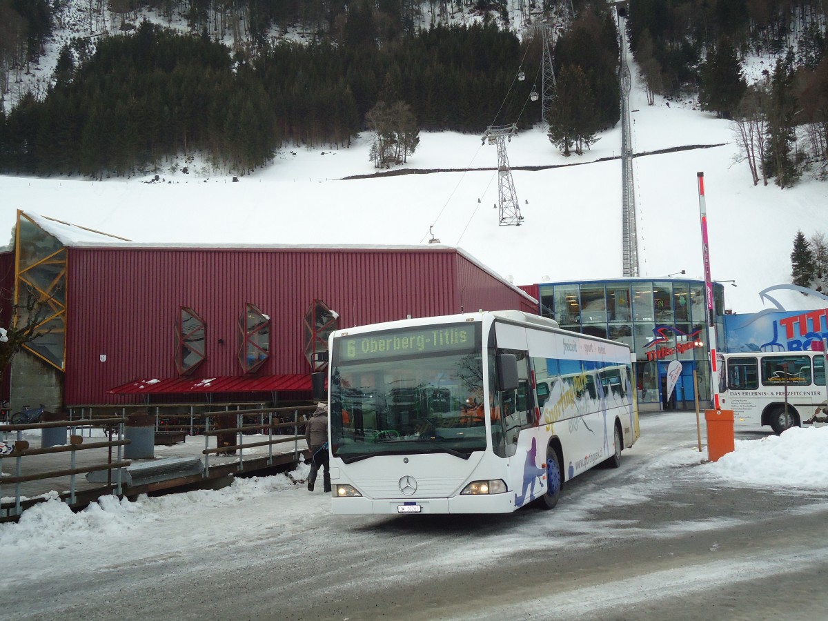 (137'335) - EAB Engelberg - Nr. 6/OW 10'260 - Mercedes (ex TPL Lugano Nr. 10) am 2. Januar 2012 in Engelberg, Titlisbahnen