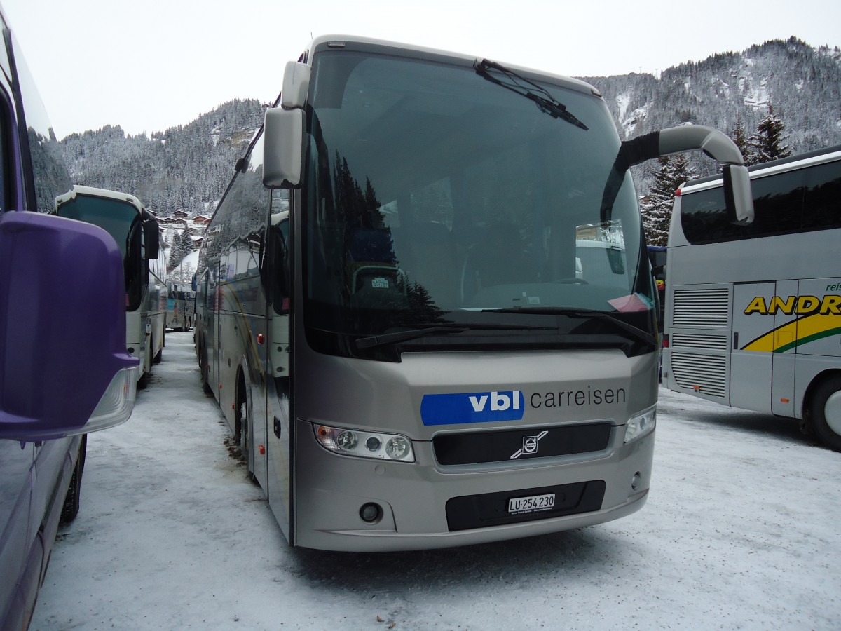 (137'397) - VBL Luzern - Nr. 804/LU 254'230 - Volvo am 7. Januar 2012 in Adelboden, ASB