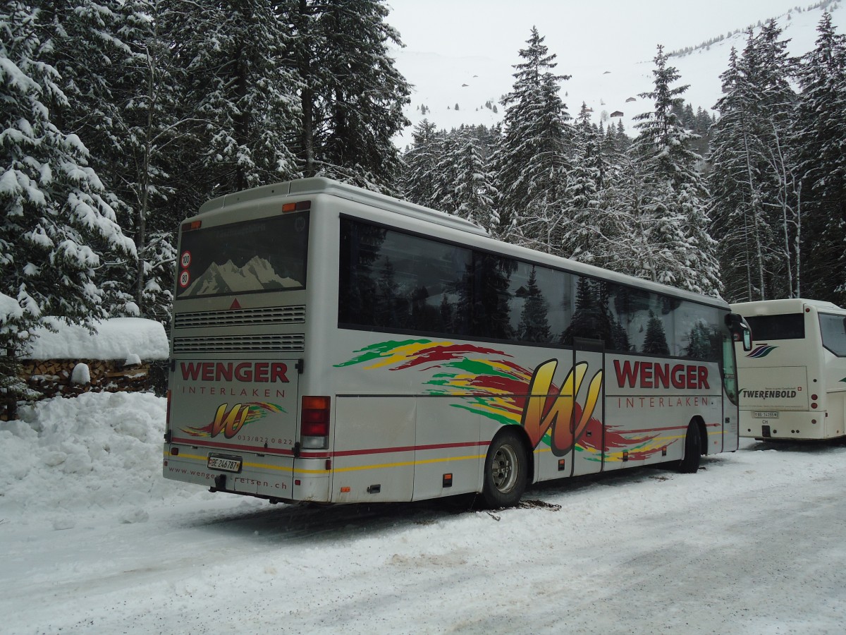 (137'518) - Wenger, Interlaken - Nr. 5/BE 246'787 - Setra am 7. Januar 2012 in Adelboden, Unter dem Birg