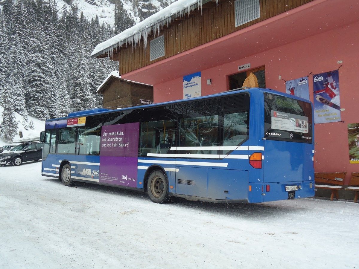 (137'530) - AFA Adelboden - Nr. 93/BE 26'705 - Mercedes (ex Nr. 5) am 7. Januar 2012 in Adelboden, Unter dem Birg