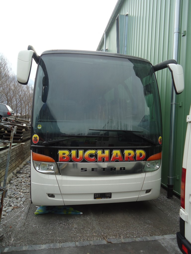 (137'770) - Buchard, Leytron - Nr. 16 - Setra am 19. Februar 2012 in Leytron, Garage