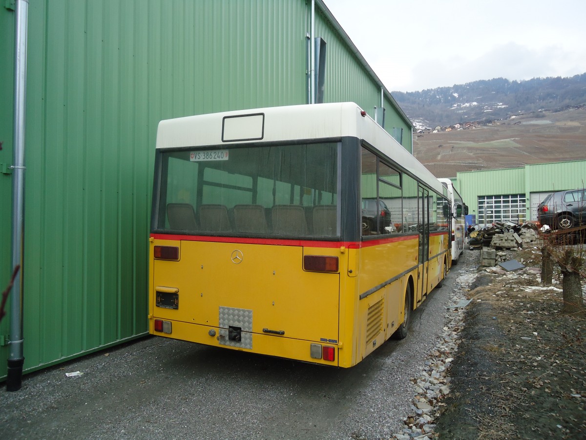 (137'774) - Buchard, Leytron - Nr. 108/VS 386'240 - Mercedes (ex PostAuto Nordschweiz; ex P 25'503) am 19. Februar 2012 in Leytron, Garage