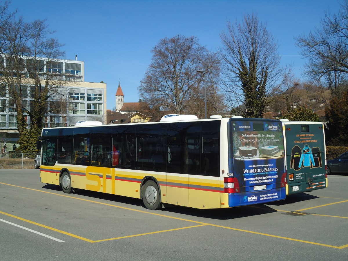 (137'832) - STI Thun - Nr. 123/BE 700'123 - MAN am 29. Februar 2012 bei der Schifflndte Thun