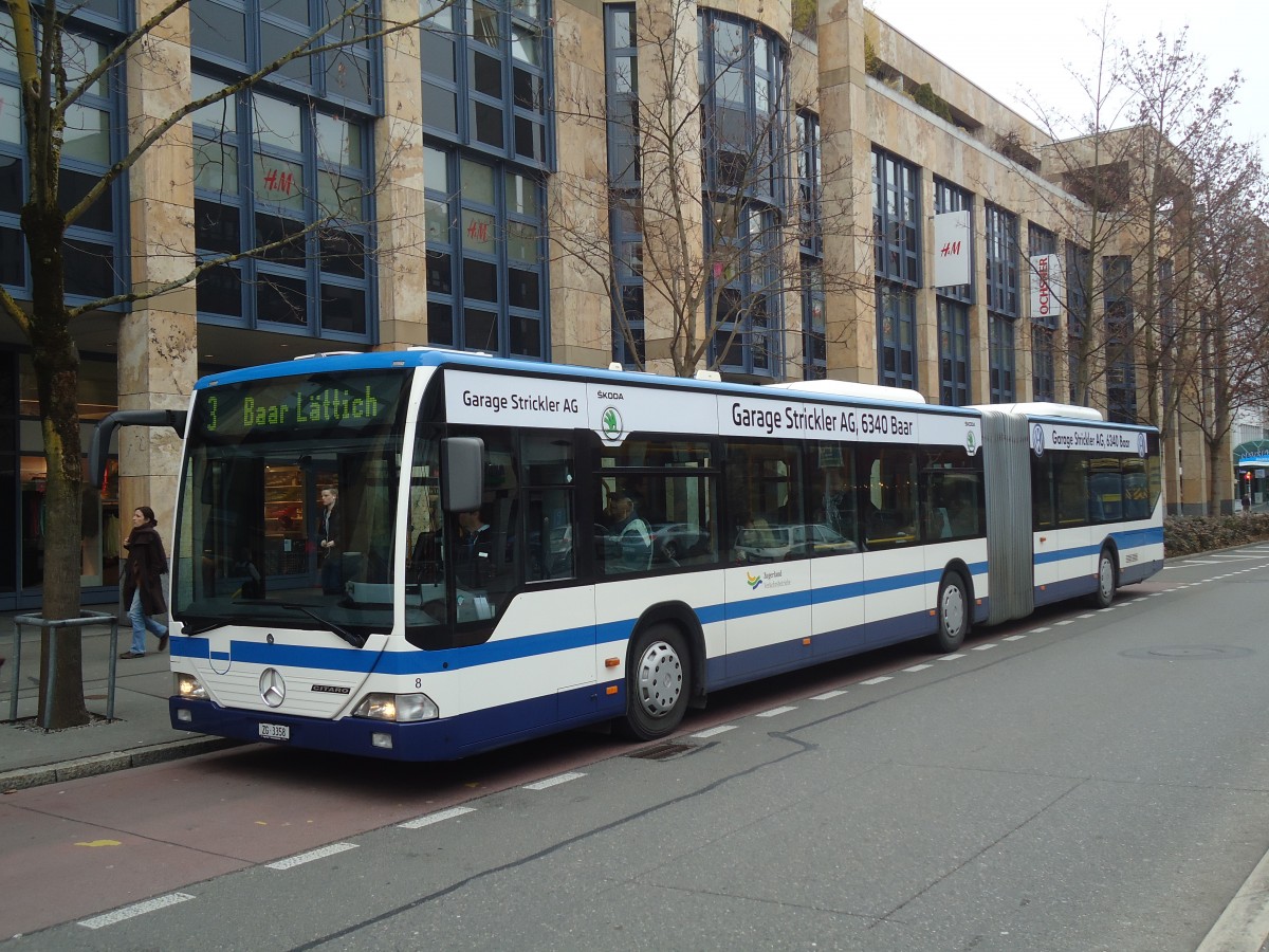 (137'977) - ZVB Zug - Nr. 8/ZG 3358 - Mercedes am 6. Mrz 2012 in Zug, Metalli