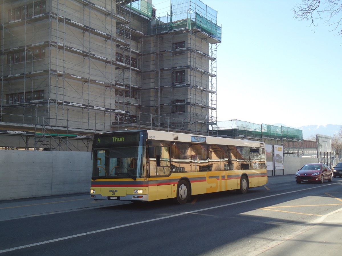 (138'361) - STI Thun - Nr. 99/BE 577'099 - MAN am 16. Mrz 2012 in Thun, Dufourkaserne