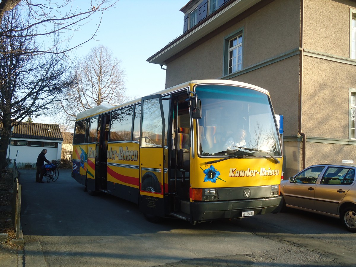 (138'362) - Kander-Reisen, Frutigen - Nr. 6/BE 59'817 - Vetter (ex AVG Grindelwald Nr. 18) am 16. Mrz 2012 in Thun-Lerchenfeld, Schulhaus