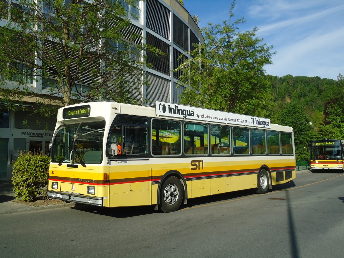 (138'716) - STI Thun - Nr. 52/BE 396'552 - Saurer/R&J am 11. Mai 2012 bei der Schifflndte Thun