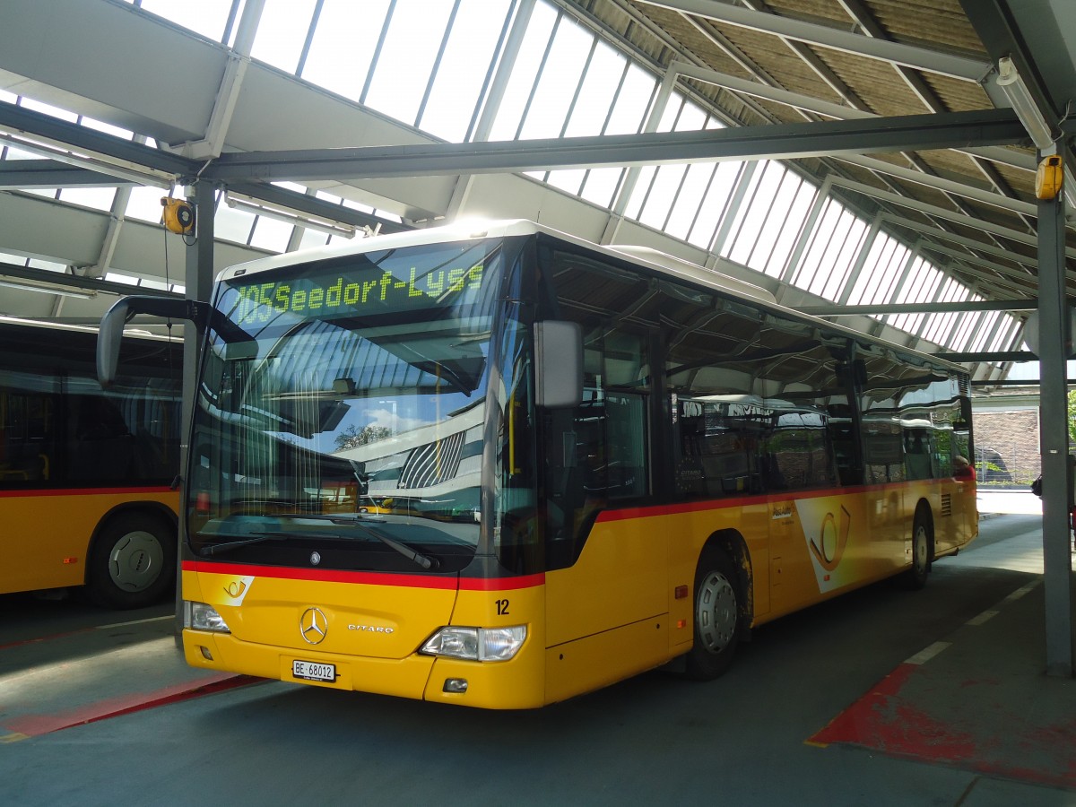 (138'729) - Steiner, Ortschwaben - Nr. 12/BE 68'012 - Mercedes am 13. Mai 2012 in Bern, Postautostation