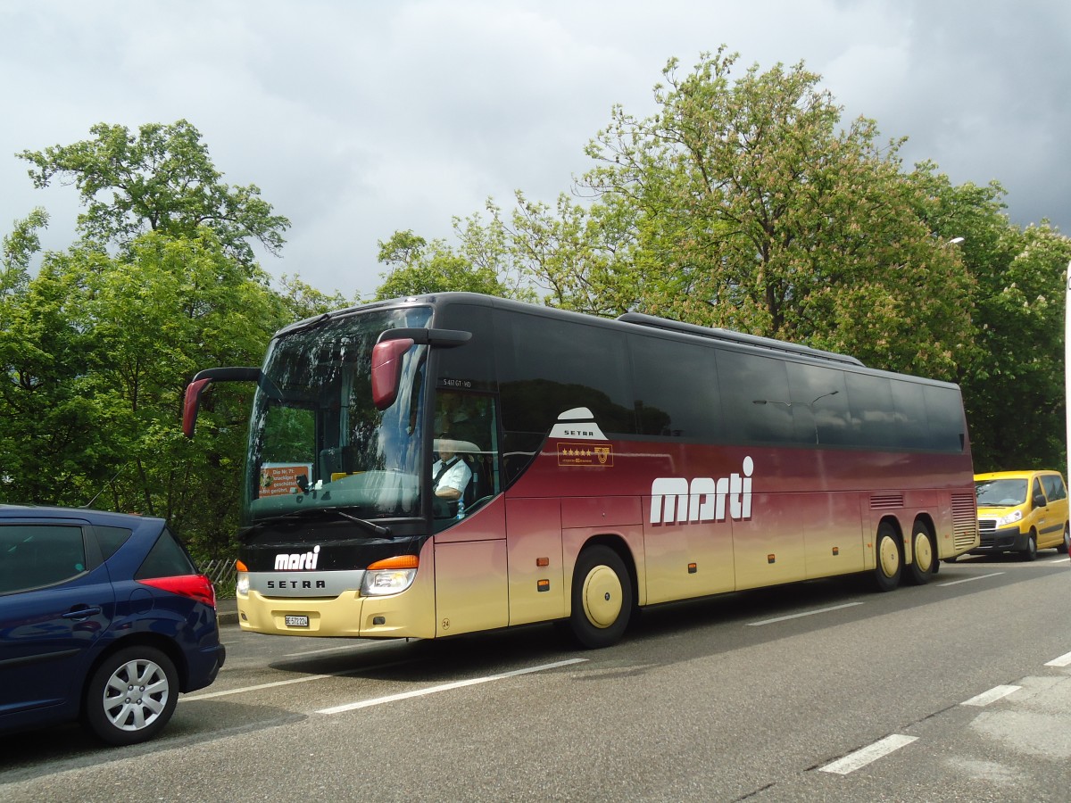 (138'825) - Marti, Kallnach - Nr. 24/BE 572'224 - Setra am 16. Mai 2012 beim Bahnhof Olten