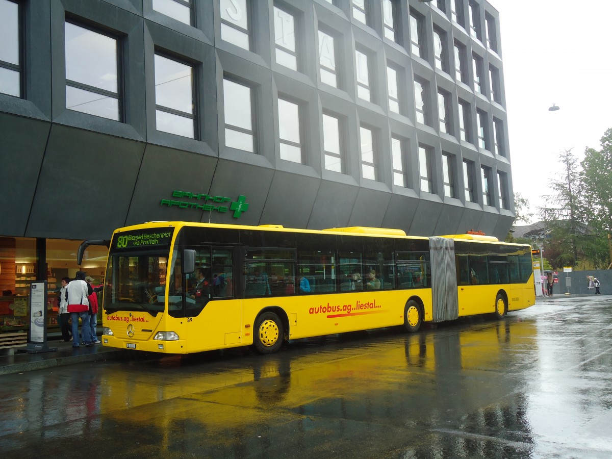 (138'849) - AAGL Liestal - Nr. 89/BL 6131 - Mercedes am 16. Mai 2012 beim Bahnhof Liestal