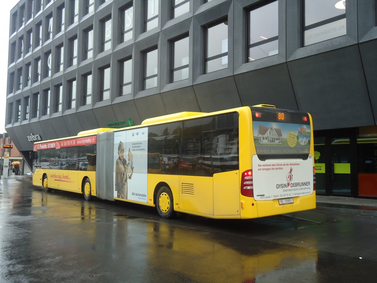 (138'888) - AAGL Liestal - Nr. 87/BL 20'985 - Mercedes am 16. Mai 2012 beim Bahnhof Liestal