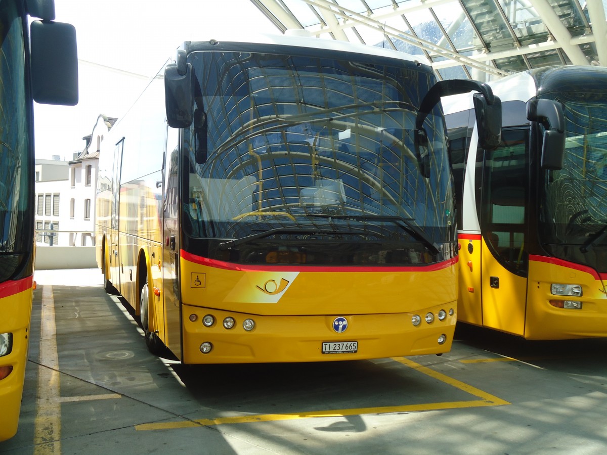 (138'907) - AutoPostale Ticino - TI 237'665 - Temsa am 17. Mai 2012 in Chur, Postautostation