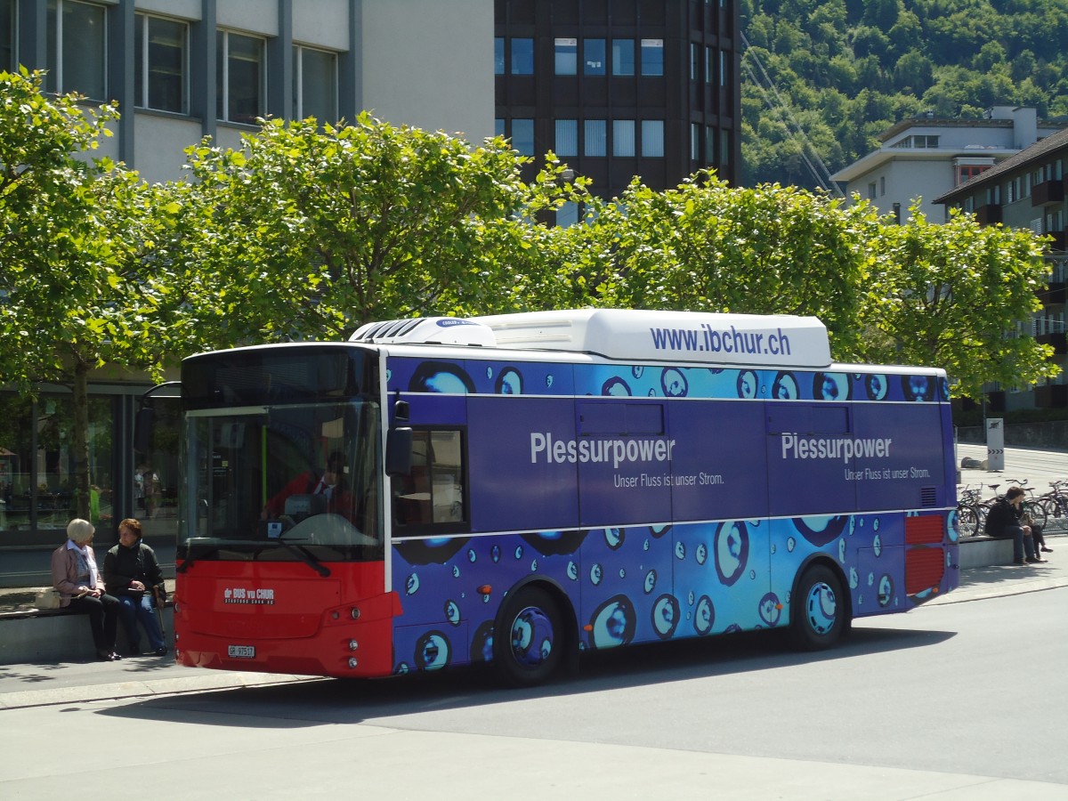 (138'926) - SBC Chur - Nr. 17/GR 97'517 - Otokar/Gpbus am 17. Mai 2012 beim Bahnhof Chur