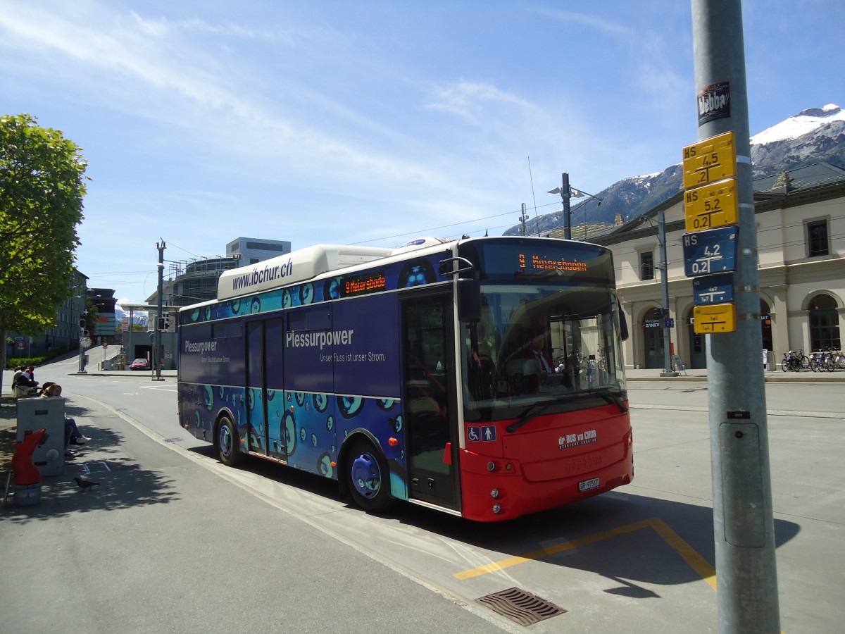 (138'936) - SBC Chur - Nr. 17/GR 97'517 - Otokar/Gpbus am 17. Mai 2012 beim Bahnhof Chur