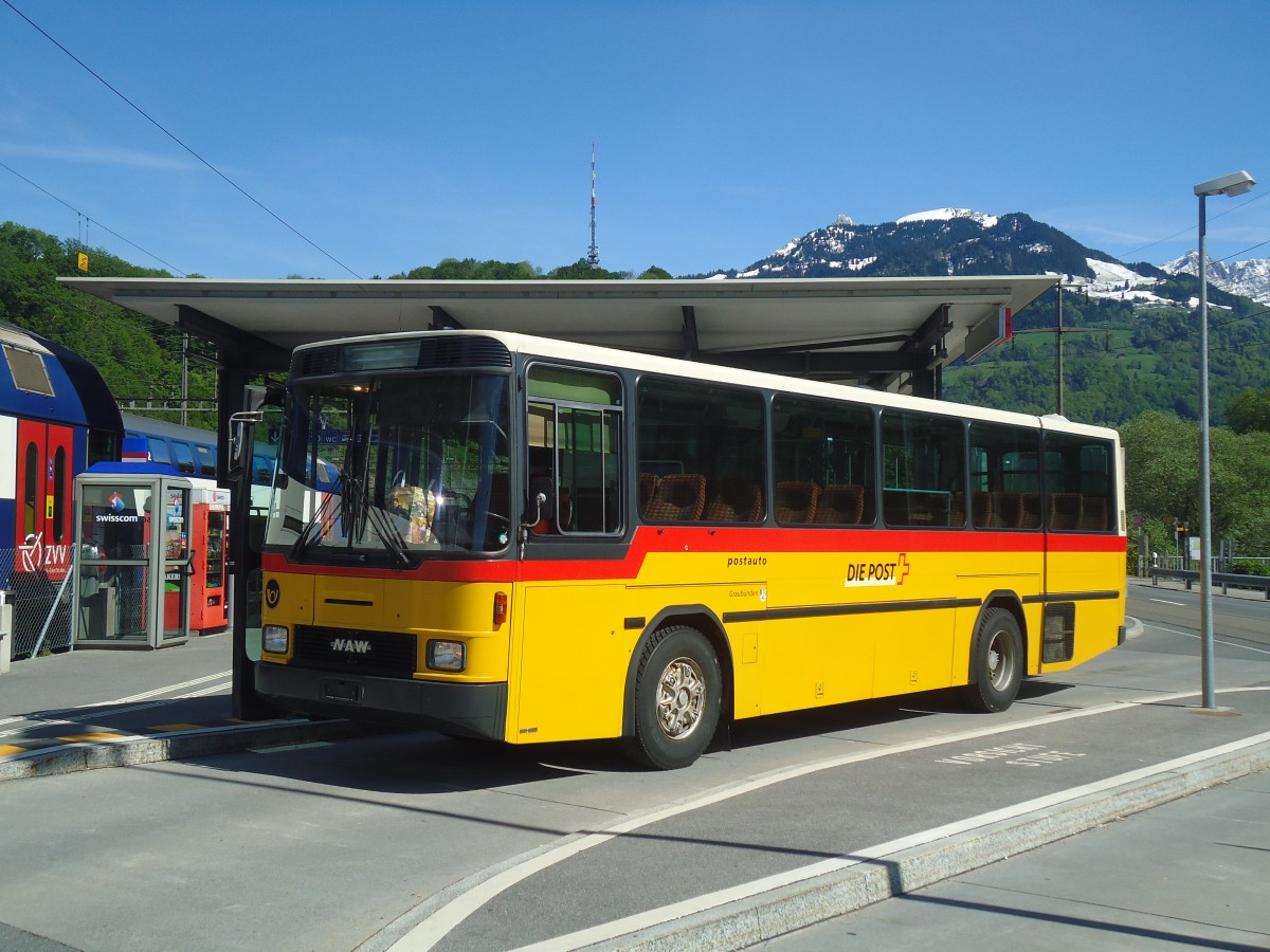 (138'964) - PostAuto Graubnden (Rtrobus) - NAW/Hess (ex P 24'428) am 17. Mai 2012 beim Bahnhof Ziegelbrcke