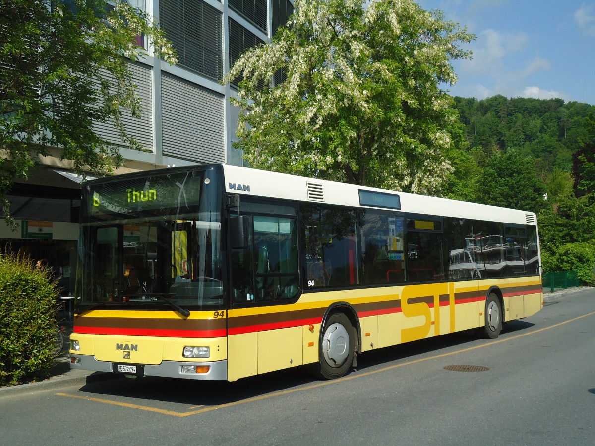 (138'977) - STI Thun - Nr. 94/BE 572'094 - MAN am 19. Mai 2012 bei der Schifflndte Thun