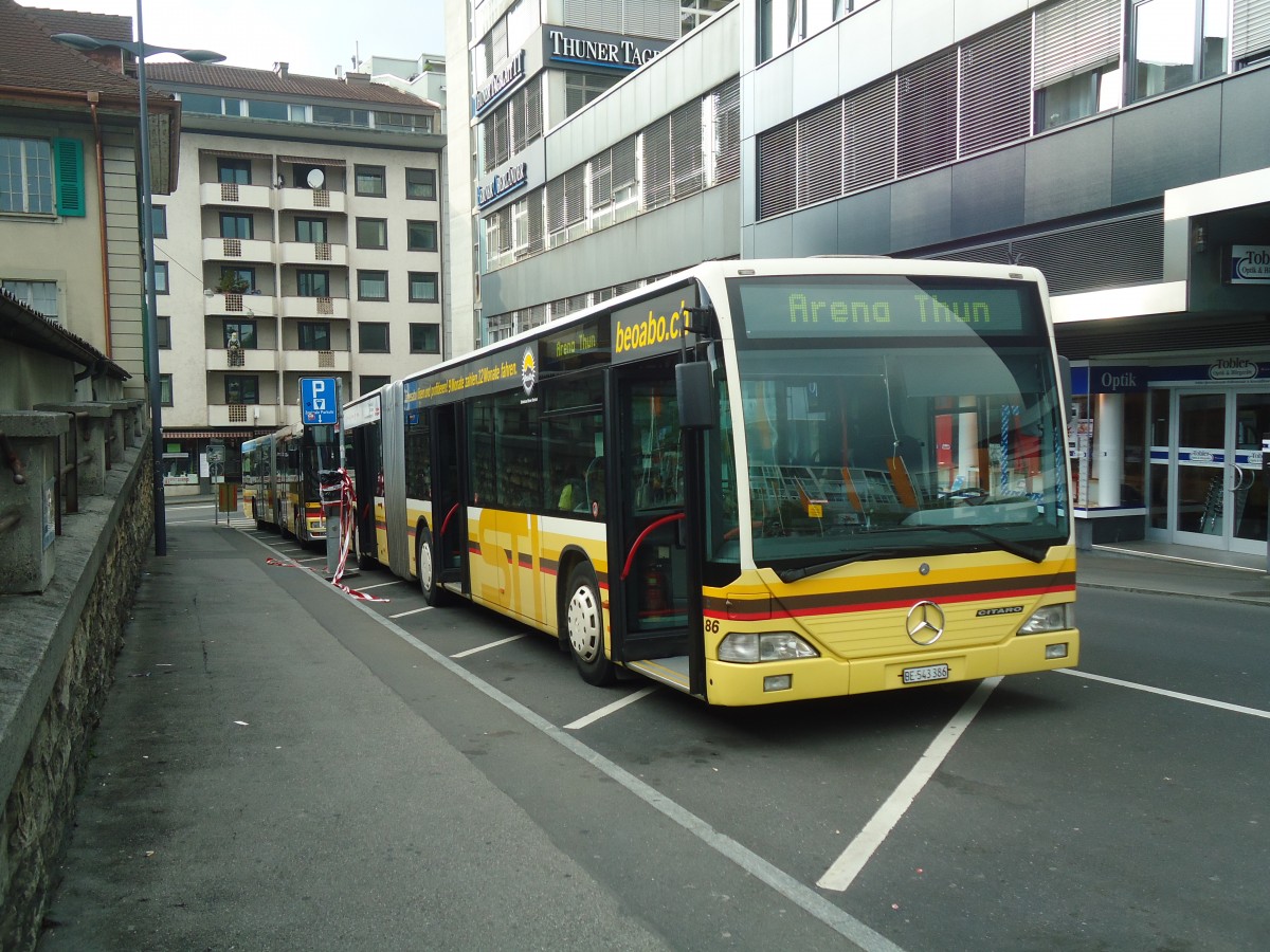 (139'015) - STI Thun - Nr. 86/BE 543'386 - Mercedes am 23. Mai 2012 in Thun, Rampenstrasse