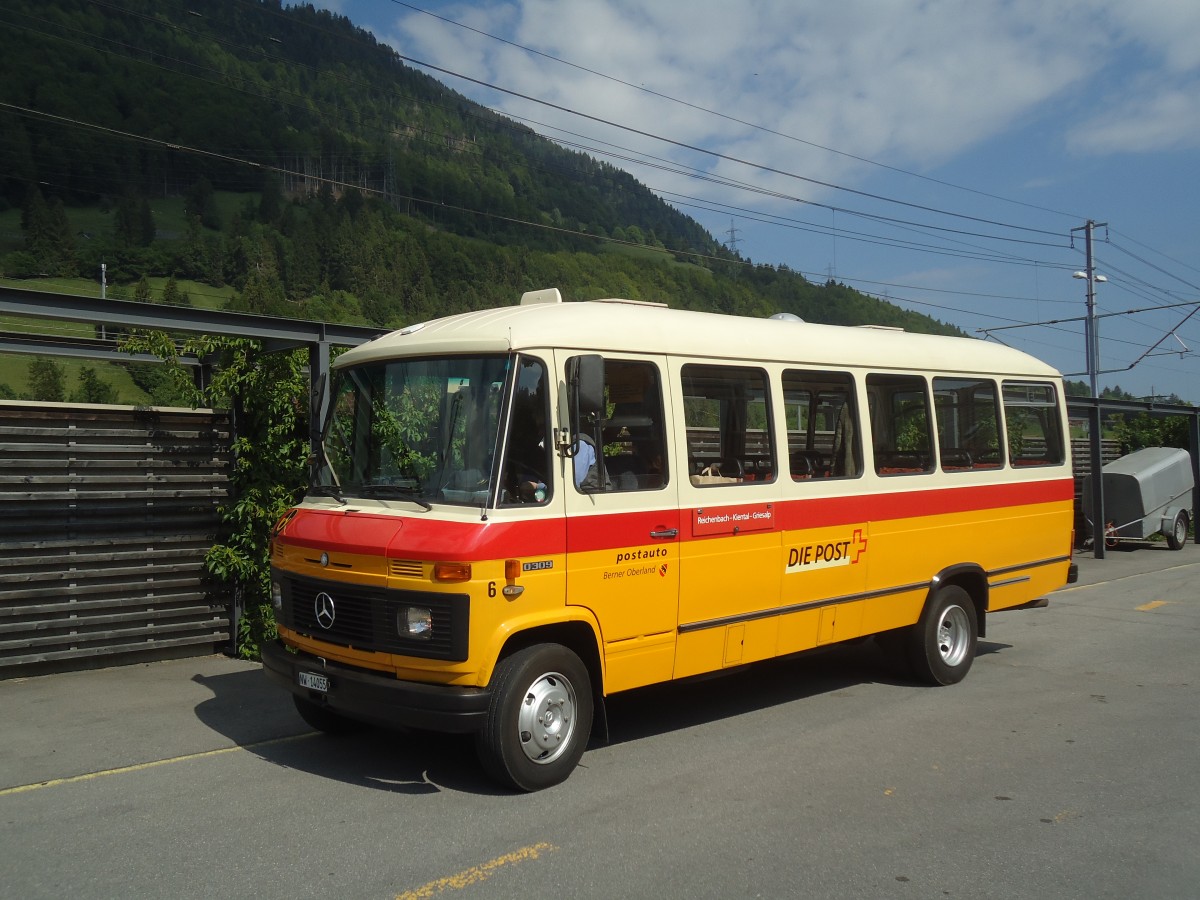 (139'154) - Mller, Ennetmoos - Nr. 6/NW 14'055 - Mercedes (ex Portenier, Adelboden Nr. 6; ex Geiger, Adelboden Nr. 6) am 28. Mai 2012 beim Bahnhof Reichenbach