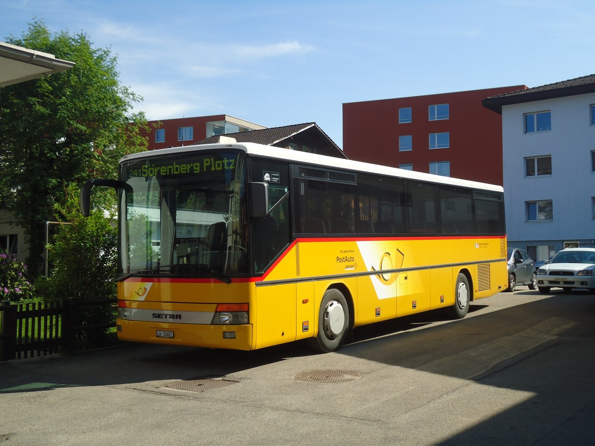 (139'289) - Schnider, Schpfheim - LU 15'607 - Setra am 2. Juni 2012 in Schpfheim, Garage