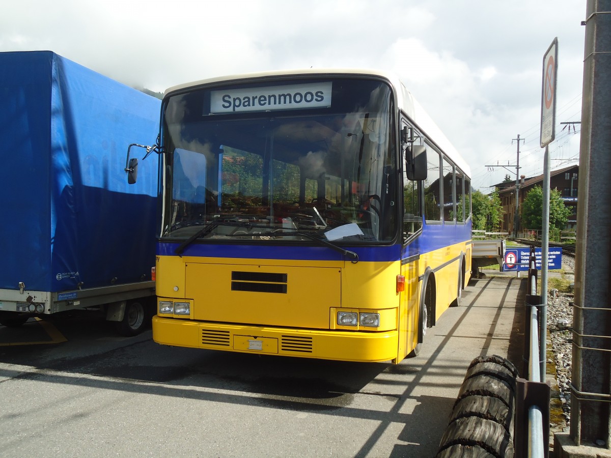 (139'325) - Ueltschi, Zweisimmen - MAN/Lauber (ex Thepra, Stans Nr. 22; ex TSB Seelisberg) am 10. Juni 2012 beim Bahnhof Zweisimmen