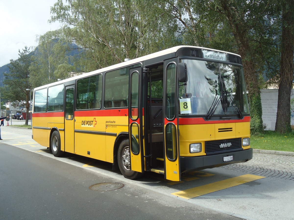 (139'442) - Marchetti, Airolo - TI 112'088 - NAW/Hess (ex PostAuto Bern; ex AVG Meiringen Nr. 66; ex P 24'452) am 11. Juni 2012 beim Bahnhof Flelen