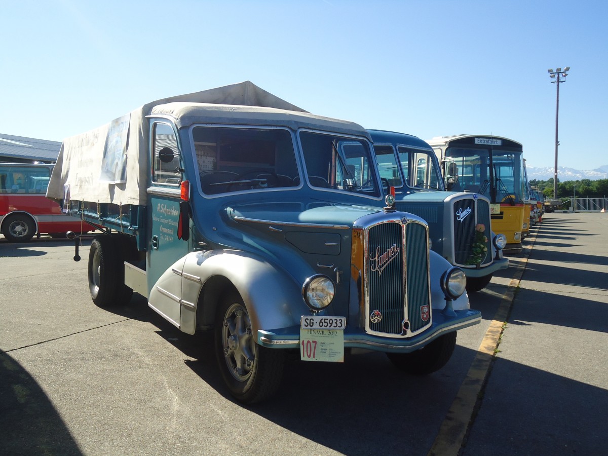 (139'506) - Schneider, Ermenswil - SG 65'933 - Saurer/Lauber am 16. Juni 2012 in Hinwil, AMP