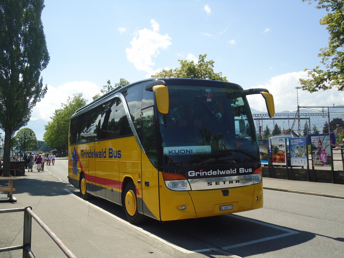 (139'892) - AVG Grindelwald - Nr. 26/BE 268'737 - Setra am 21. Juni 2012 bei der Schifflndte Thun