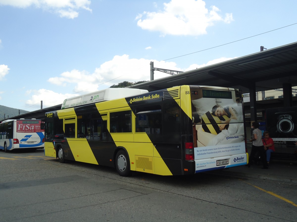 (139'924) - BOGG Wangen b.O. - Nr. 88/SO 68'118 - MAN am 23. Juni 2012 beim Bahnhof Olten