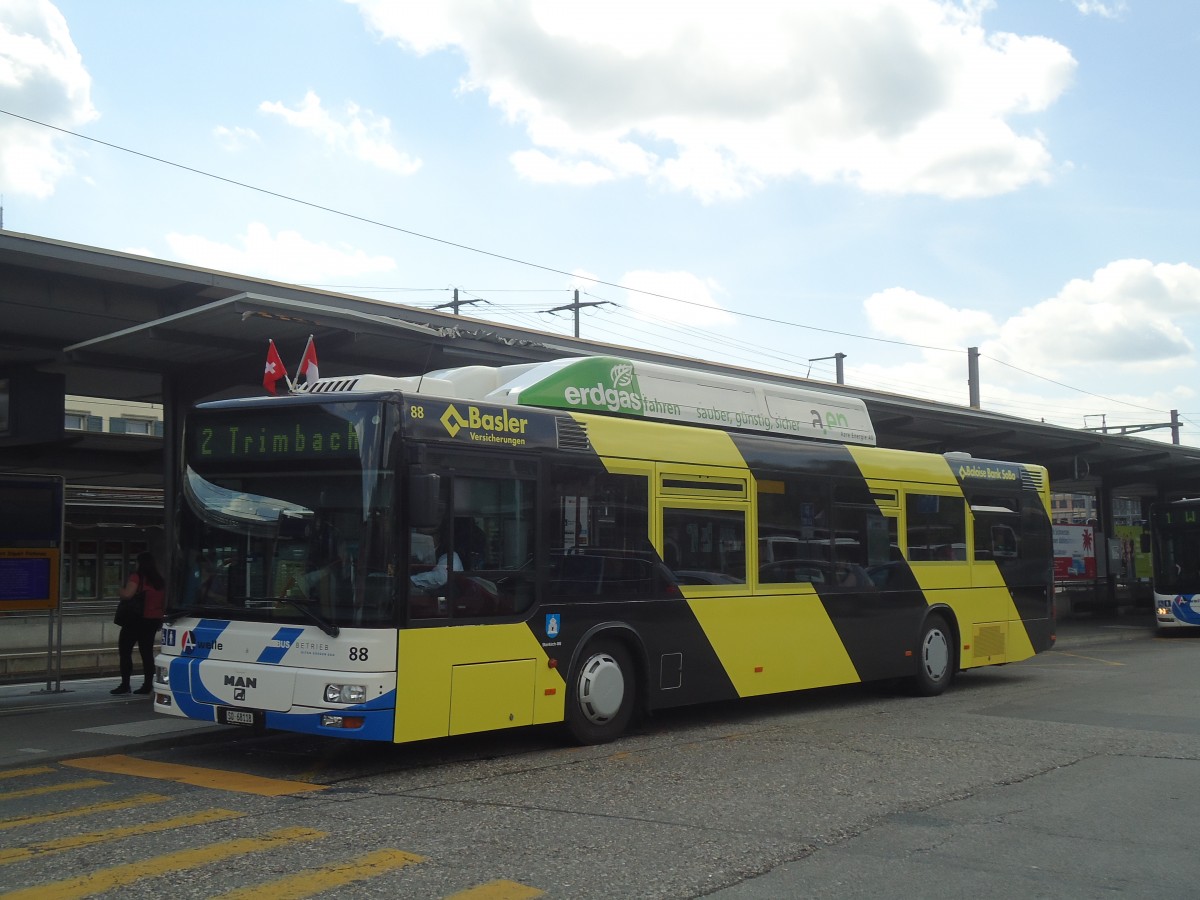 (139'925) - BOGG Wangen b.O. - Nr. 88/SO 68'118 - MAN am 23. Juni 2012 beim Bahnhof Olten