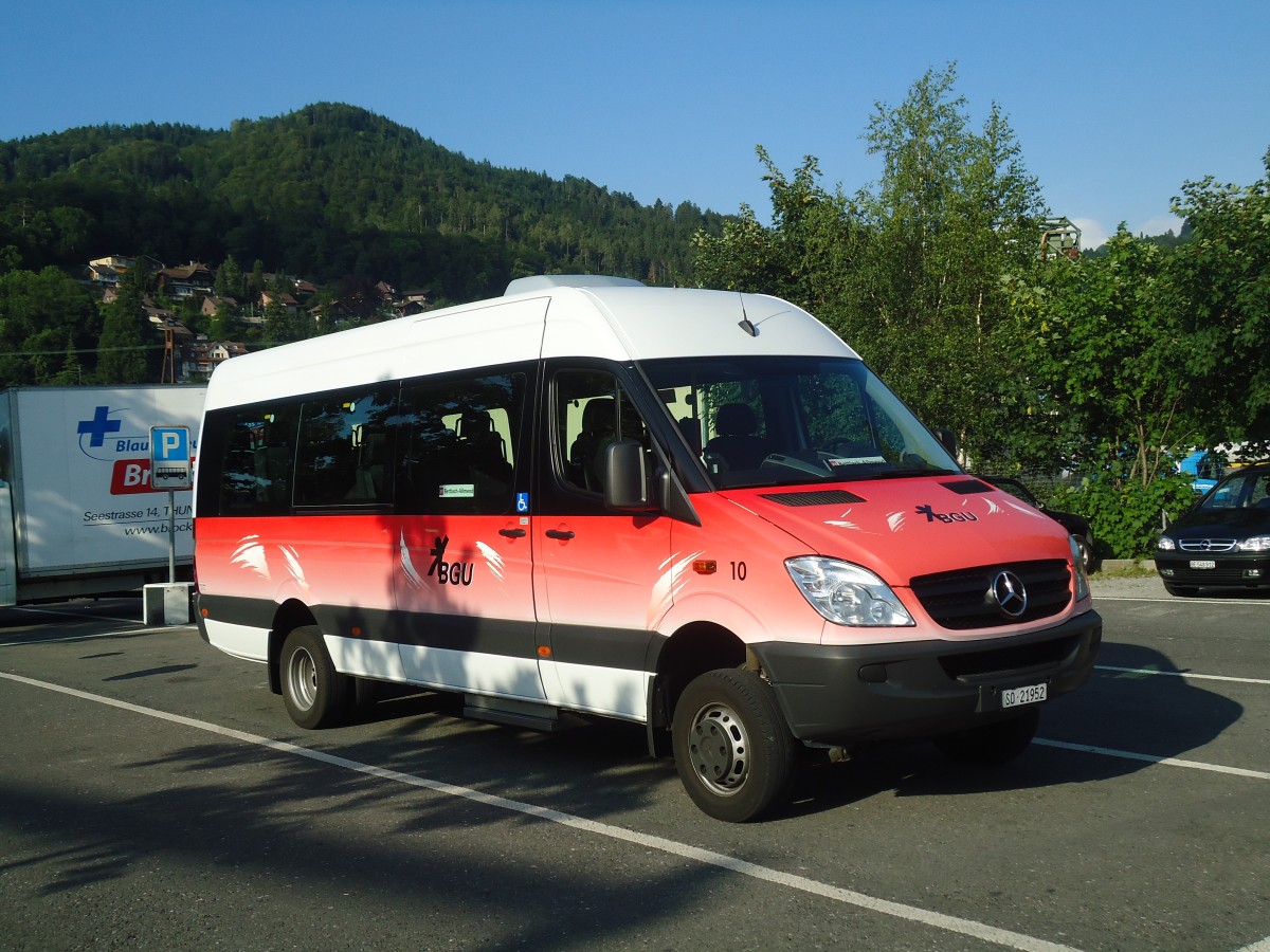 (139'962) - BGU Grenchen - Nr. 10/SO 21'952 - Mercedes am 23. Juni 2012 in Thun, Seestrasse