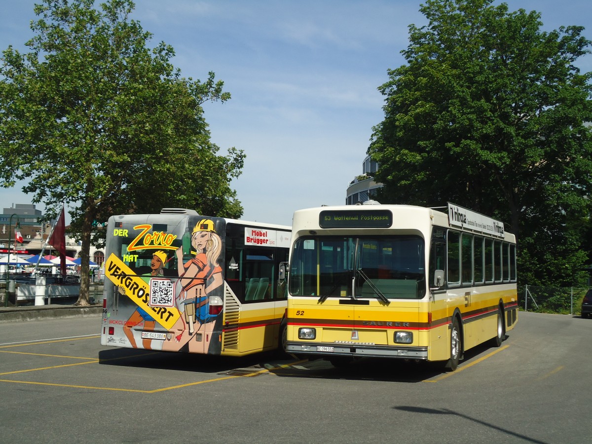 (139'993) - STI Thun - Nr. 52/BE 396'552 - Saurer/R&J am 24. Juni 2012 bei der Schifflndte Thun