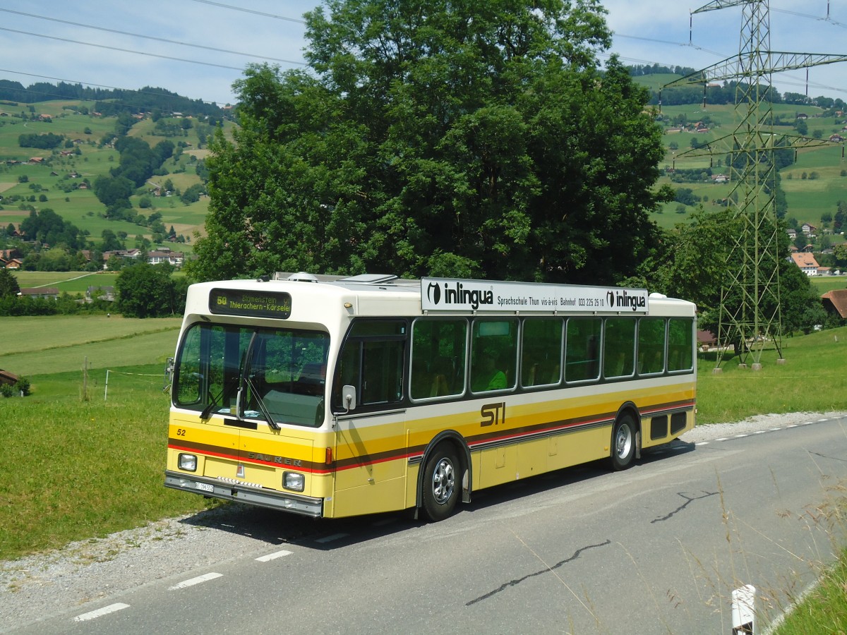 (140'028) - STI Thun - Nr. 52/BE 396'552 - Saurer/R&J am 24. Juni 2012 bei Forst