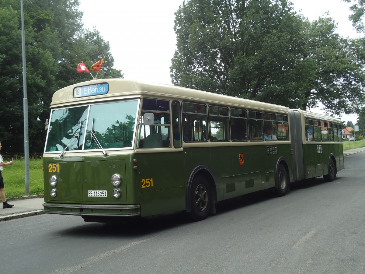 (140'115) - SVB Bern (TVB) - Nr. 251/BE 113'251 - FBW/SWS-R&J am 24. Juni 2012 in Bern, Elfenau