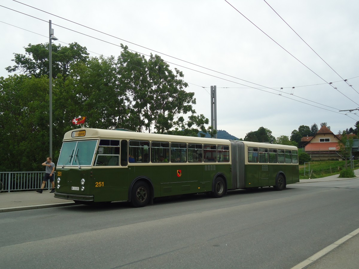 (140'131) - SVB Bern (TVB) - Nr. 251/BE 113'251 - FBW/SWS-R&J am 24. Juni 2012 in Bern, Zentrum Paul Klee