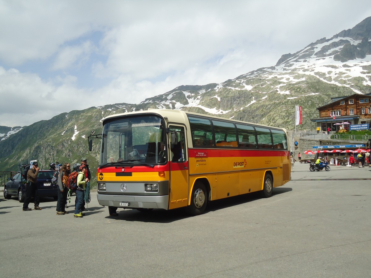 (140'264) - Mattli, Wassen - UR 9107 - Mercedes am 1. Juli 2012 in Furka, Belvedere