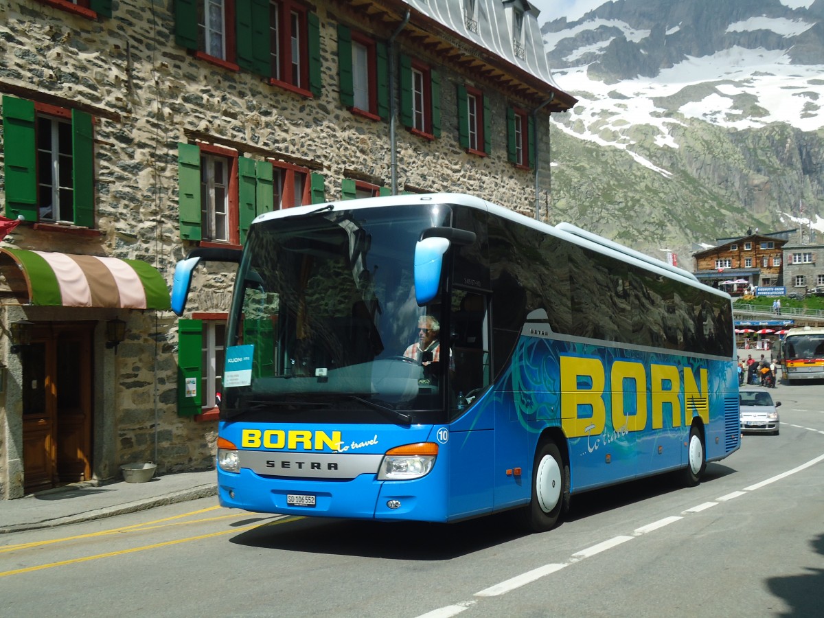 (140'269) - Born, Olten - Nr. 10/SO 106'552 - Setra am 1. Juli 2012 in Furka, Belvedere